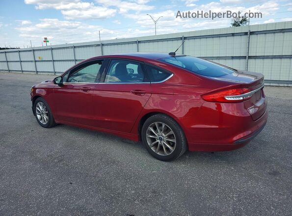 3FA6P0H79HR309247 2017 FORD FUSION Red Հետևի ձախ