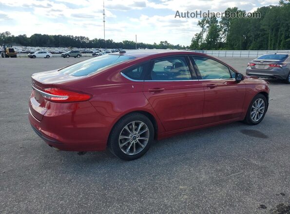 3FA6P0H79HR309247 2017 FORD FUSION Red Հետևի աջ