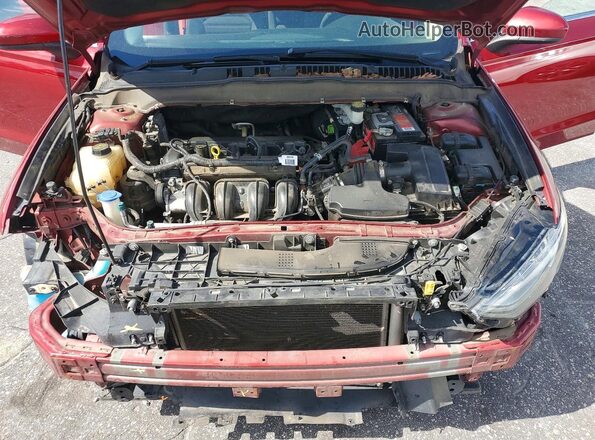3FA6P0H79HR309247 2017 FORD FUSION Red Սալոնի հետևի տեսք