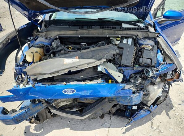 3FA6P0H79HR398088 2017 FORD FUSION Blue Widok wnętrza z tyłu