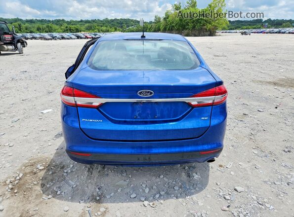 3FA6P0H79HR398088 2017 FORD FUSION Blue Widok z tyłu