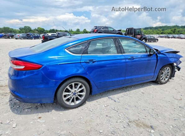 3FA6P0H79HR398088 2017 FORD FUSION Blue Tył prawy