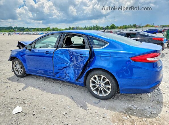 3FA6P0H79HR398088 2017 FORD FUSION Blue Tył lewy