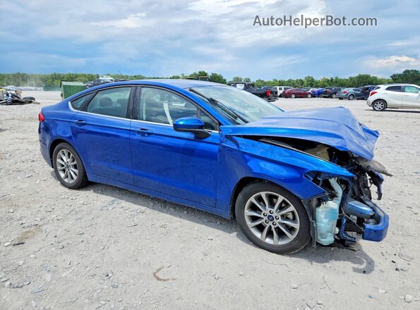 3FA6P0H79HR398088 2017 FORD FUSION Blue Przód prawy