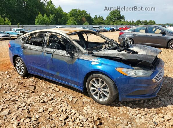 3FA6P0H79HR402964 2017 FORD FUSION Blue Передня права чверть