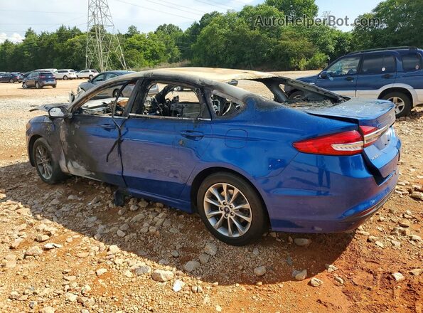 3FA6P0H79HR402964 2017 FORD FUSION Blue Задня ліва чверть