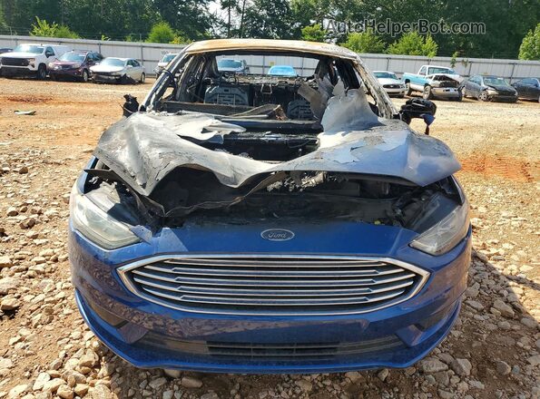 3FA6P0H79HR402964 2017 FORD FUSION Blue Вид спереду