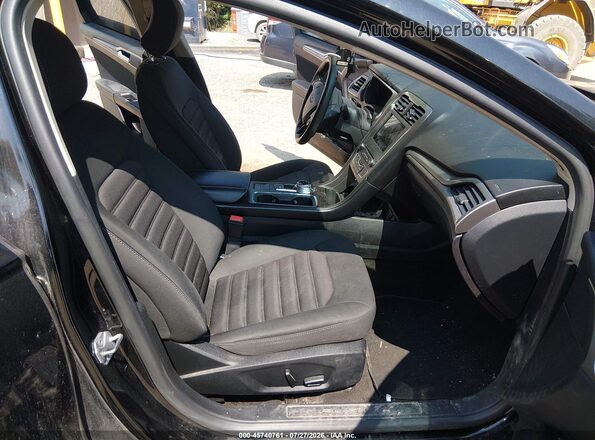 3FA6P0H79JR105845 2018 FORD FUSION Черный Вид салона спереди