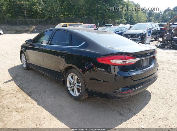 3FA6P0H79JR105845 2018 FORD FUSION Черный Задняя левая четверть