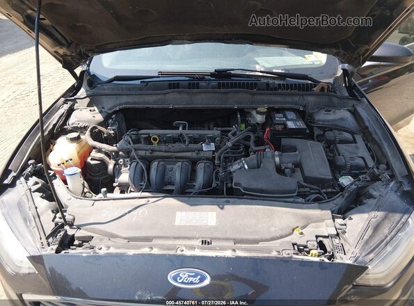 3FA6P0H79JR105845 2018 FORD FUSION Черный Вид сзади