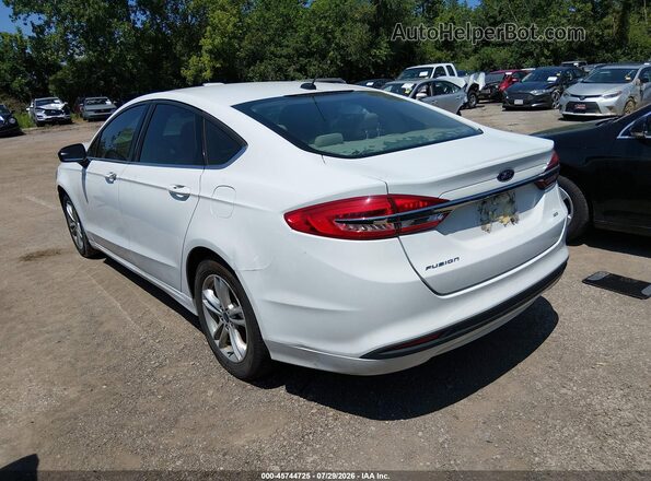 3FA6P0H79JR126064 2018 FORD FUSION Белый Задняя левая четверть
