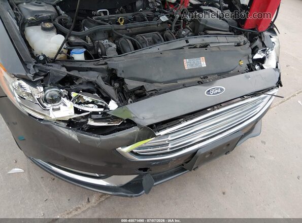 3FA6P0H79JR166709 2018 FORD FUSION Gray Widok z przodu