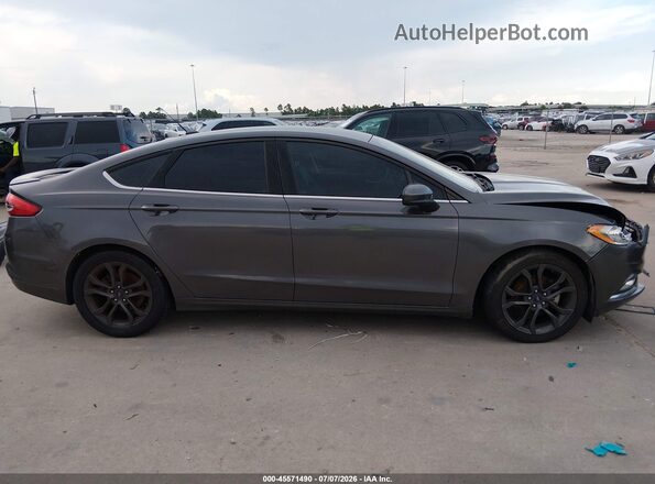 3FA6P0H79JR166709 2018 FORD FUSION Gray Widok wnętrza z tyłu