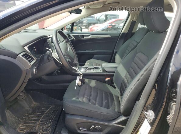 3FA6P0H79JR180478 2018 FORD FUSION Черный Вид салона спереди