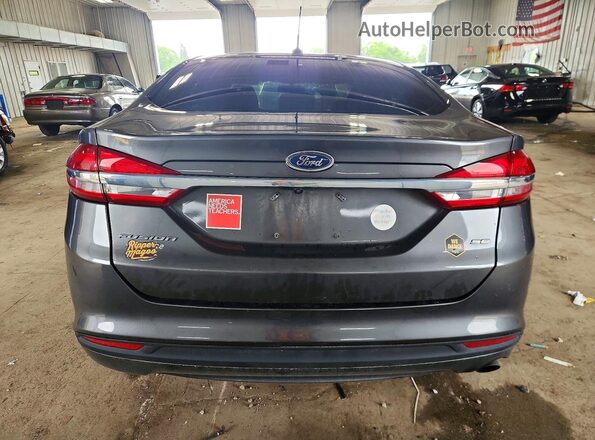 3FA6P0H79JR275168 2018 FORD FUSION Gray Vista trasera