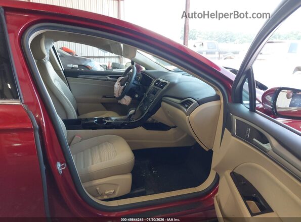 3FA6P0H7XGR101571 2016 FORD FUSION Red Vista interior delantera
