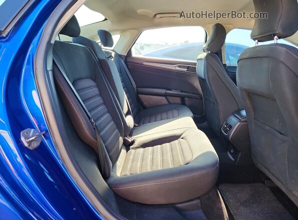 3FA6P0H7XHR201235 2017 FORD FUSION Blue Rear seats view