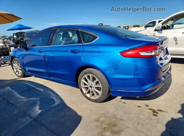 3FA6P0H7XHR201235 2017 FORD FUSION Blue Rear left