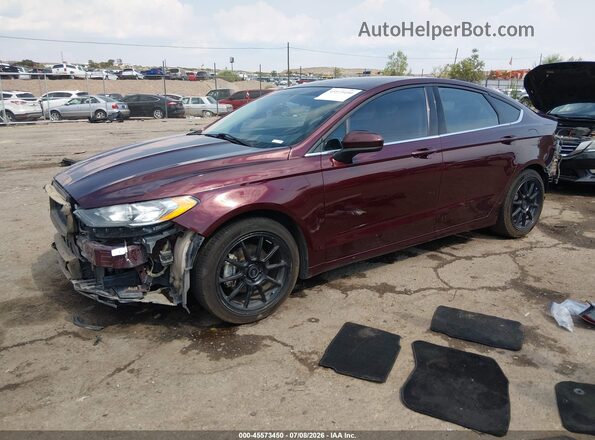 3FA6P0H7XHR207326 2017 FORD FUSION Burgundy Առջևի ձախ երեք քառորդ տեսարան