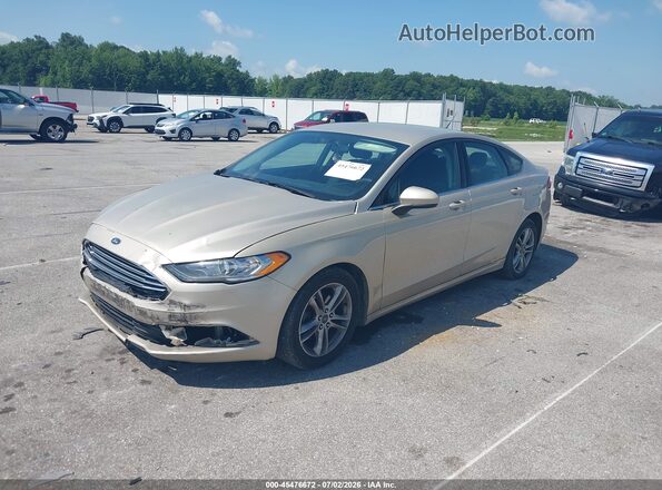 3FA6P0H7XJR108866 2018 FORD FUSION Gold Vista tres cuartos delantera izquierda