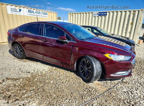 3FA6P0H7XJR110567 2018 FORD FUSION Burgundy წინა მარჯვენა