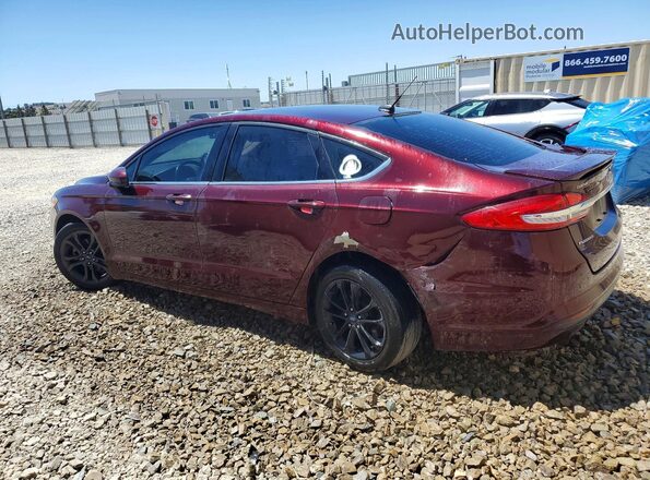 3FA6P0H7XJR110567 2018 FORD FUSION Burgundy უკანა მარცხენა