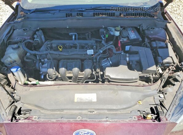 3FA6P0H7XJR110567 2018 FORD FUSION Burgundy უკანა სალონის ხედი