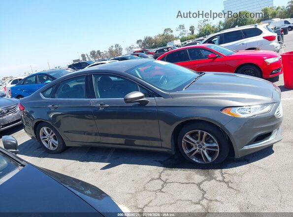 3FA6P0H7XJR110732 2018 FORD FUSION Серый Вид задней части салона