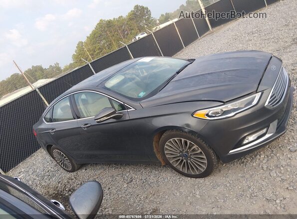 3FA6P0H90HR166271 2017 FORD FUSION Gray Вид задньої частини салону
