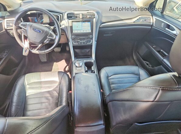 3FA6P0H90HR174063 2017 FORD FUSION Black Widok deski rozdzielczej
