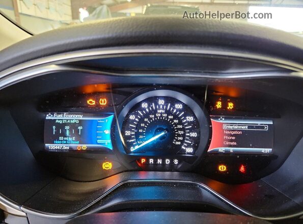 3FA6P0H91GR183000 2016 FORD FUSION Gray Instrument cluster view