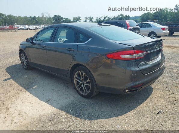 3FA6P0H91HR145459 2017 FORD FUSION Серый Задняя левая четверть