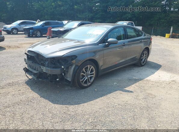 3FA6P0H91HR145459 2017 FORD FUSION Серый Передняя левая четверть