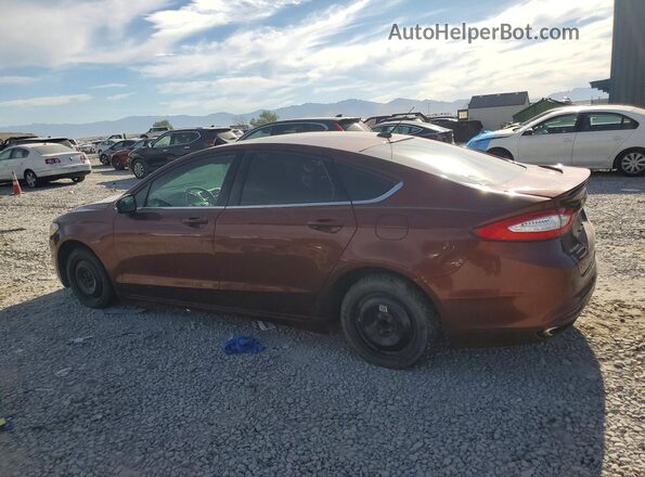 3FA6P0H92GR105695 2016 FORD FUSION Maroon Rear left