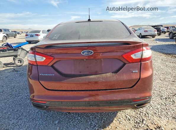 3FA6P0H92GR105695 2016 FORD FUSION Maroon Rear view