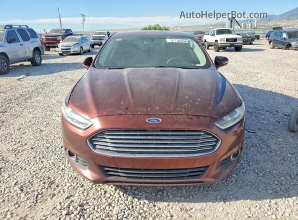 3FA6P0H92GR105695 2016 FORD FUSION Maroon Front view