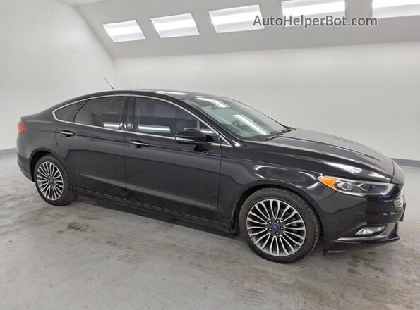 3FA6P0H92HR276058 2017 FORD FUSION Черный Передняя правая четверть