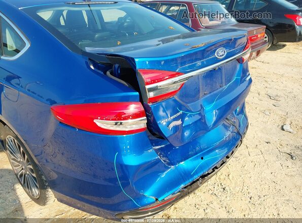 3FA6P0H93HR166247 2017 FORD FUSION Blue Front view