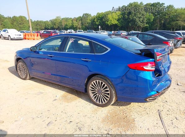 3FA6P0H93HR166247 2017 FORD FUSION Blue Rear left