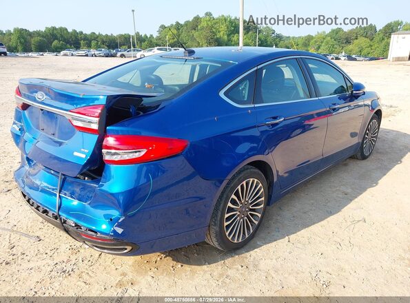 3FA6P0H93HR166247 2017 FORD FUSION Blue Rear right