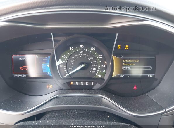 3FA6P0H93HR166247 2017 FORD FUSION Blue Rear seats view