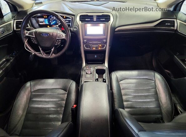 3FA6P0H93HR347445 2017 FORD FUSION Gray Առջևի վահանակի տեսք