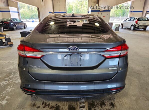 3FA6P0H93HR347445 2017 FORD FUSION Gray Հետևի տեսք