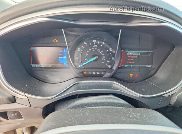 3FA6P0H94GR371302 2016 FORD FUSION Черный Вид щитка приборов