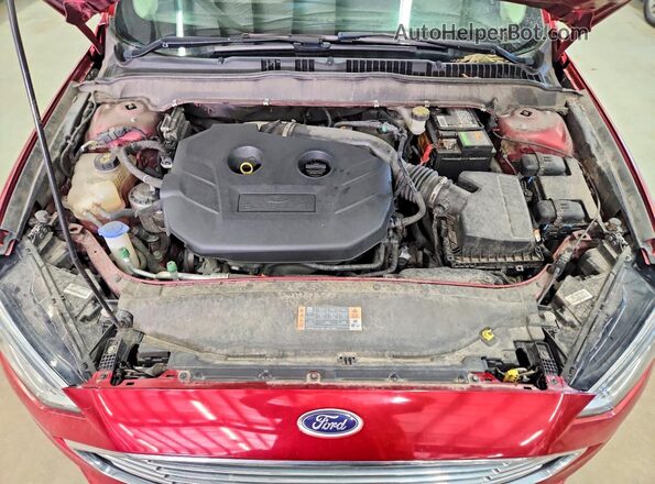 3FA6P0H94HR226522 2017 FORD FUSION Красный Вид задней части салона