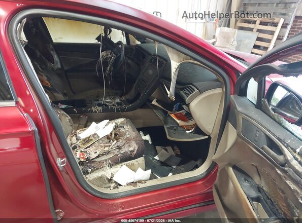 3FA6P0H94HR377442 2017 FORD FUSION Red Front interior view