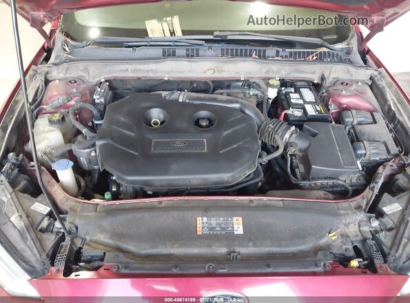 3FA6P0H94HR377442 2017 FORD FUSION Red Rear view