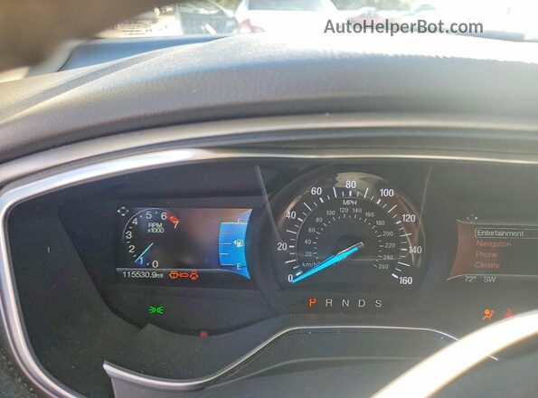 3FA6P0H95GR328975 2016 FORD FUSION White Vista del cuadro de instrumentos