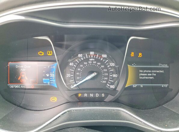 3FA6P0H95HR165813 2017 FORD FUSION Black Vista del cuadro de instrumentos