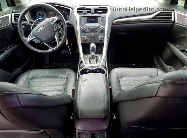 3FA6P0H97GR198228 2016 FORD FUSION Черный Вид панели приборов